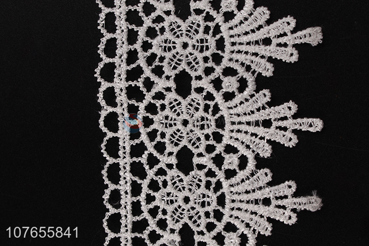 Best selling white floral crochet lace trim ribbon