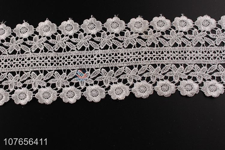 Soft white trimming royal lace ribbon for wedding party decoration