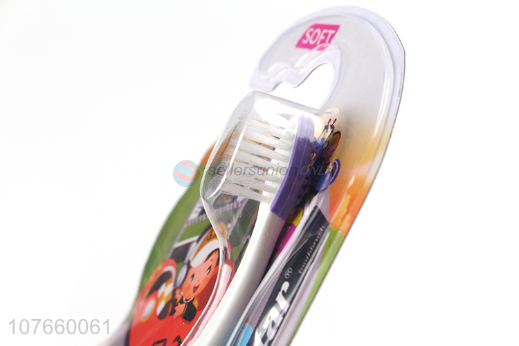 Good quality kids toothbrush with gift children toothbrush with racing car