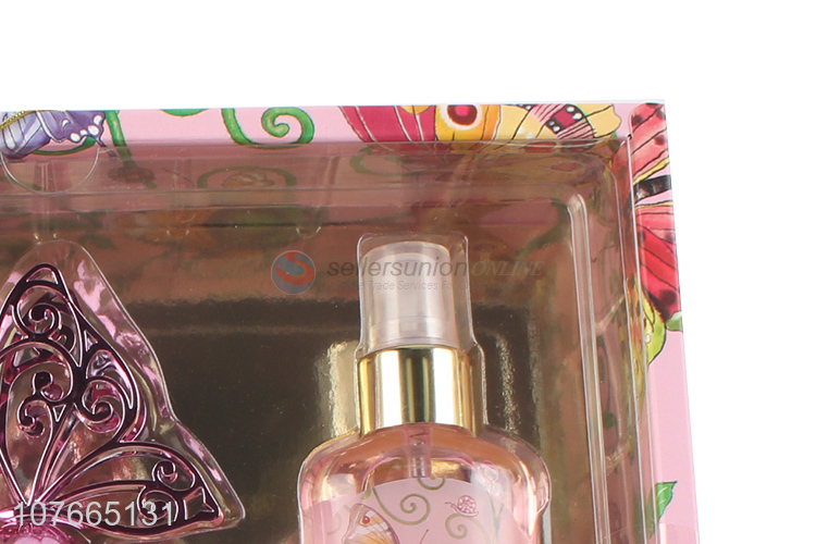 Best selling butterfly fairy perfume set gift perfume shower gel body mist