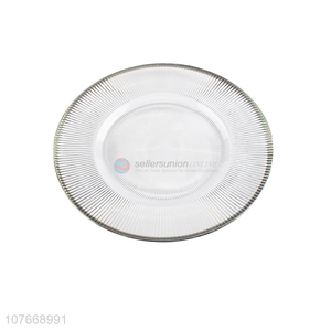 New design big size household transparent plastic plates