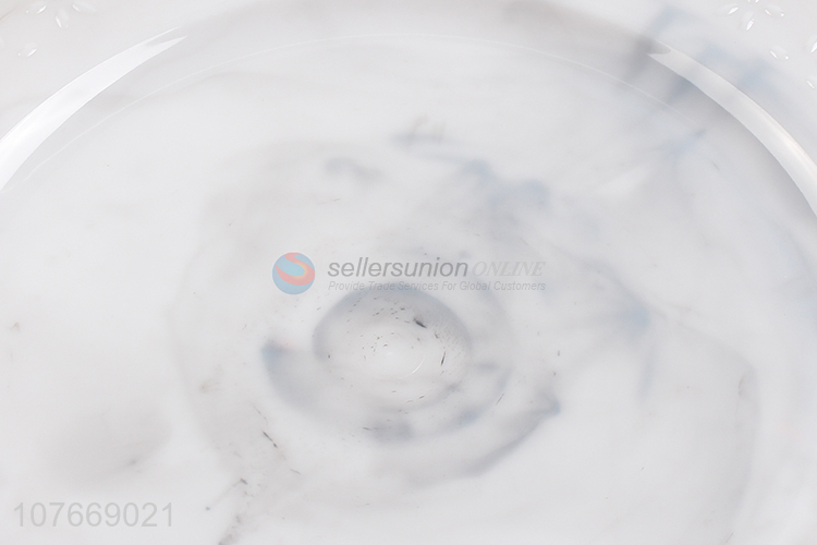 Delicate design white plastic plates with low price