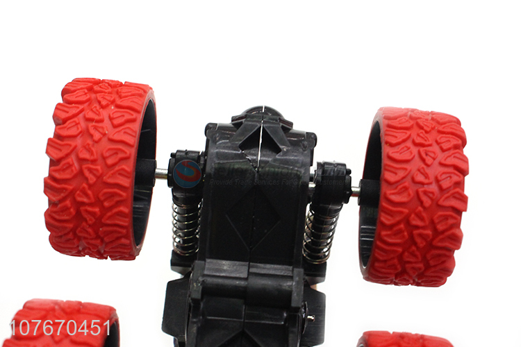 High quality children's toy car 4 red wheel stunt graffiti toy car