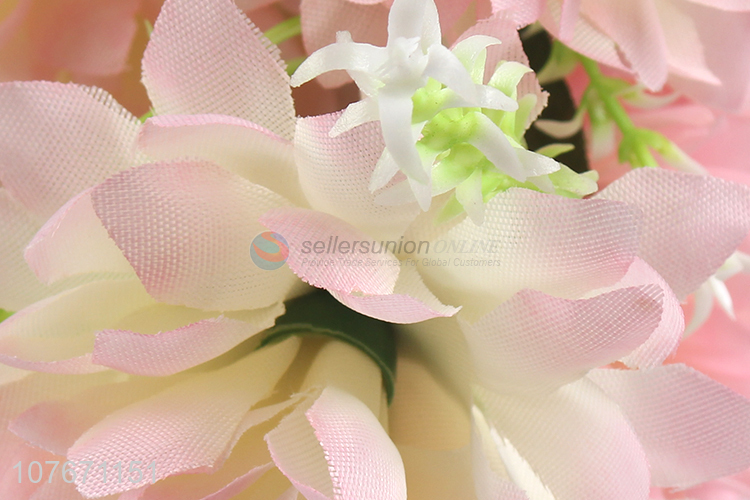 Eco-friendly pink artificial flower for home decor 