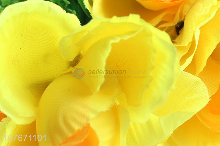 Latest product yellow artificial flower for home décor