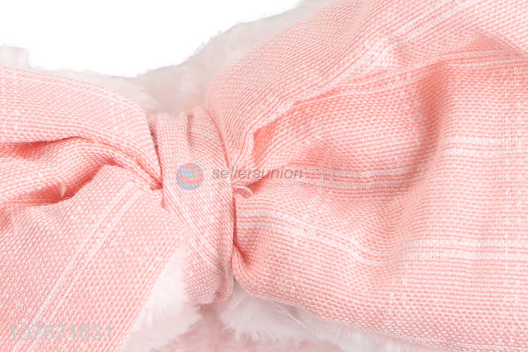 Hot sale soft elastic bow makeup headband makeup hair band