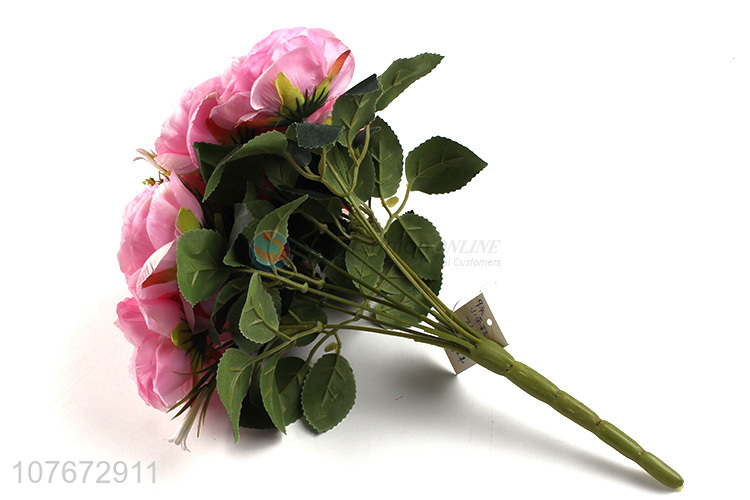 Good quality low price pink decorative artificial flower