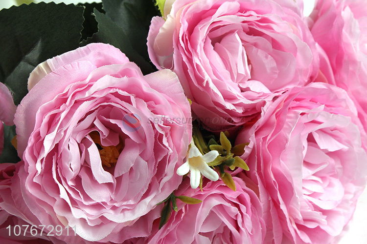 Good quality low price pink decorative artificial flower