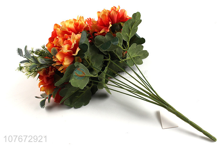 New product orange 11head artificial flower with cheap price