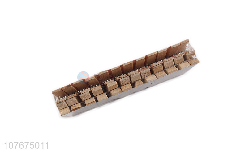 Multifunctional windproof and durable bamboo clothespins 24 pcs