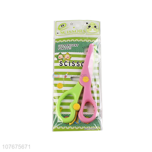 Factory direct sale fashion children scissors kids plastic scissors