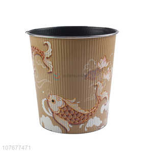 Hot selling creative carp home furnishings paper basket trash can