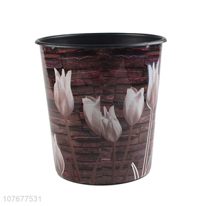 Hot sale office home furnishings plastic trash can without lid ring