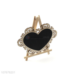 Retro heart-shaped mini blackboard price home decoration wooden small blackboard