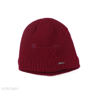 Best Quality Winter Warm Hat Soft Knitted Beanie Cap