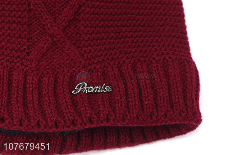 Best Quality Winter Warm Hat Soft Knitted Beanie Cap