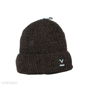 Good Quality Custom Logo Knitted Beanie Hat Winter Hat