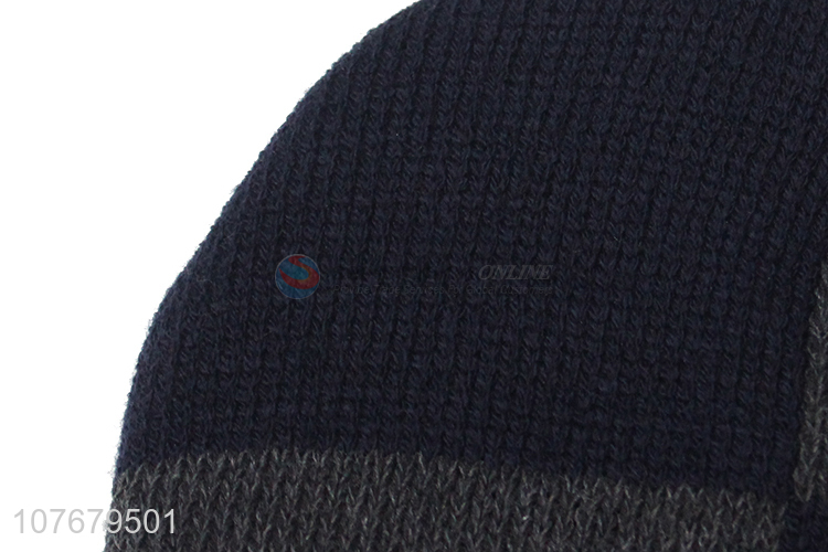 Custom Fashion Knitted Beanies Hat Winter Hat With Velvet