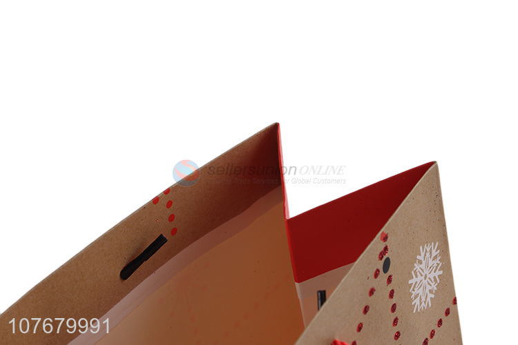 Popular red kraft paper gift bag gift gift packaging bag