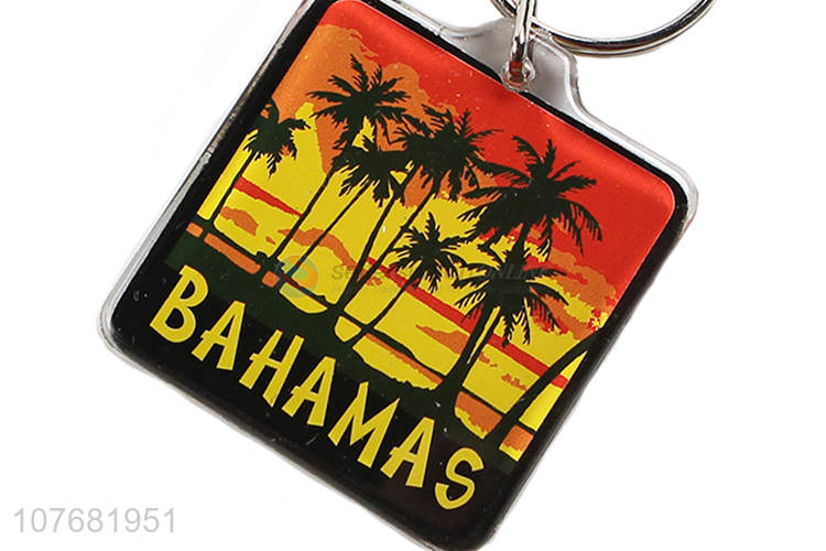 Best selling Bahamas souvenir key chain acrylic keychain