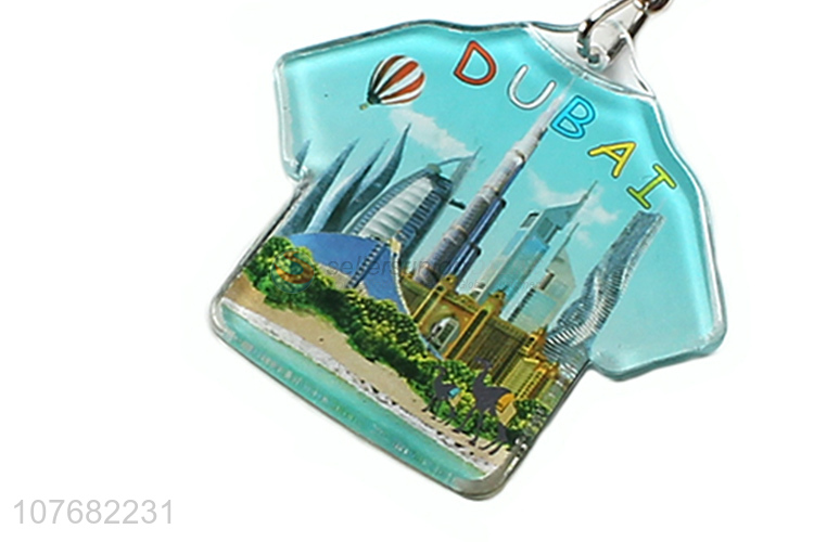 Factory price shirt key chain acrylic keychain key ring
