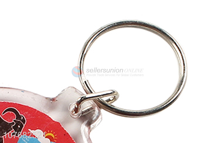 Latest design Fuerteventura souvenir key chain acrylic keyring