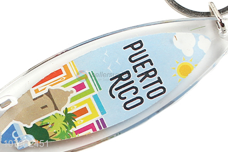 Hot products Puerto Rico souvenir key chain acrylic keychain