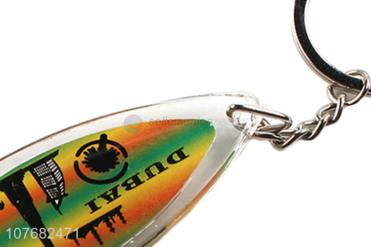 Hot selling Dubai souvenir key chain acrylic keychain