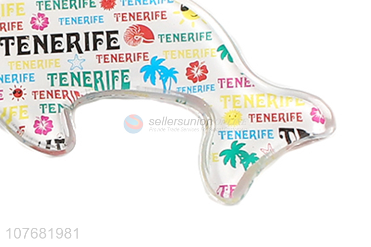 Top seller dolphin key chain acrylic keyring for souvenir