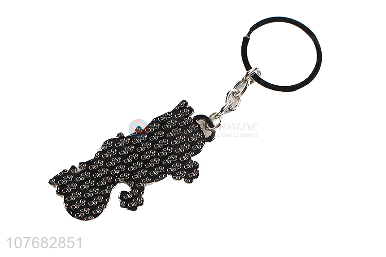 Hot selling lizard key chain metal keychain key ring
