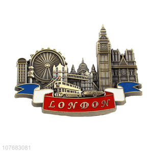 Low price London souvenir metal fridge magnet fridge sticker