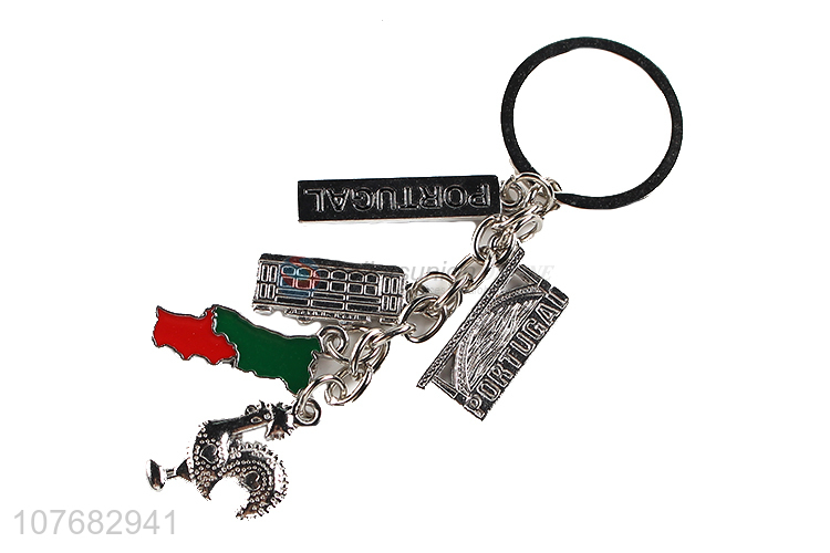 Popular products pendant key chain metal keyring for souvenir