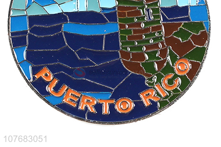 New design Puerto Rico souvenir metal fridge magnet fridge sticker