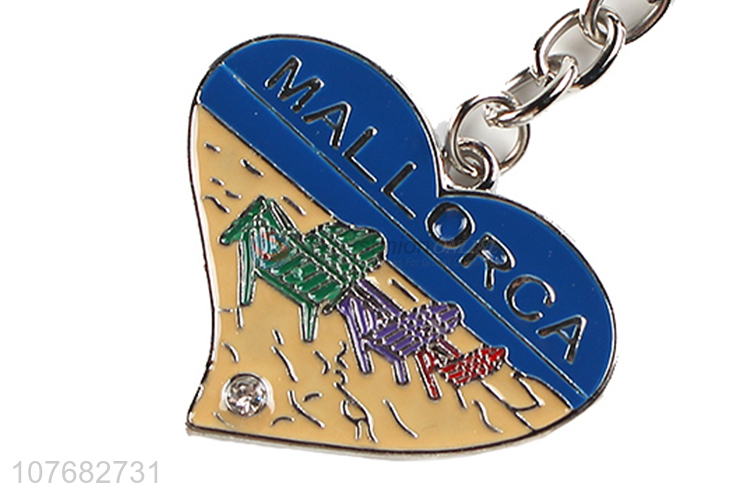 Recent products heart shape key chain metal keychain key ring