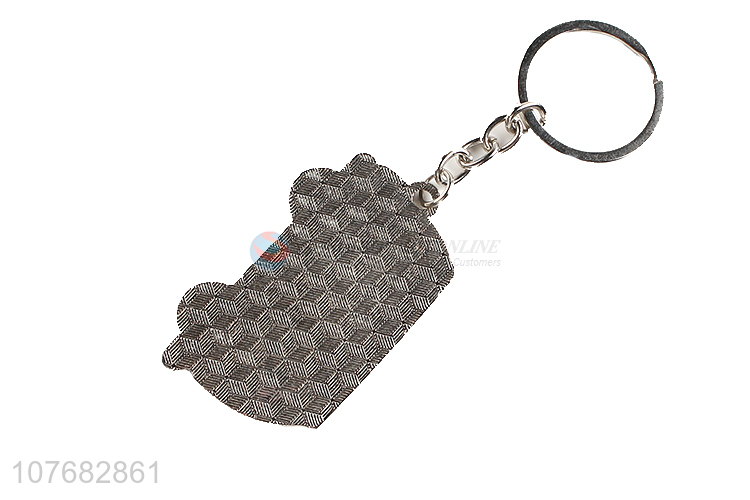 Good sale cartoon bus key chain metal keyring for souvenir