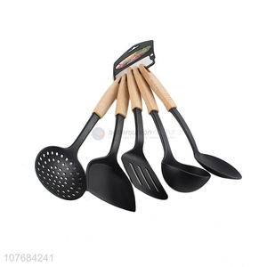 Hot Sale 5 Pieces Wooden Handle Kitchen Cooking Utensils Set