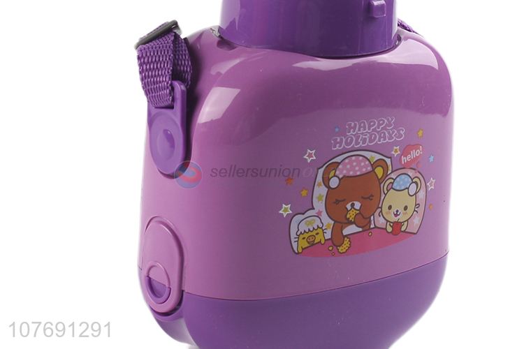 Excellent quality kids water bottle kettle with straw and strap