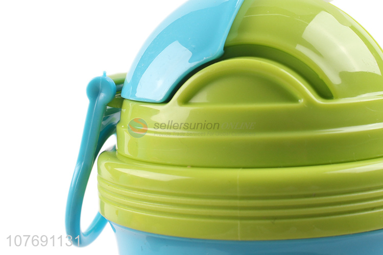 Good quality water bottle portable drinking bottle with straw