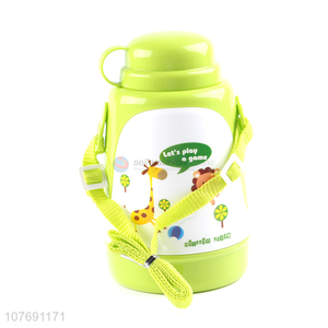 Hot products cartoon desig kids water bottle kettle with strap