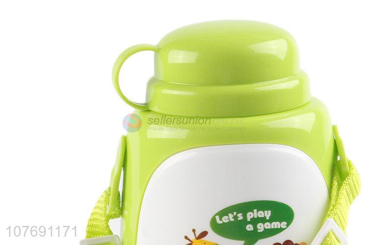 Hot products cartoon desig kids water bottle kettle with strap