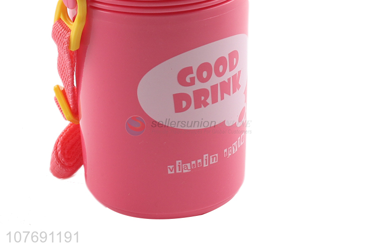 Factory price plastic water bottle drinking bottle with strap