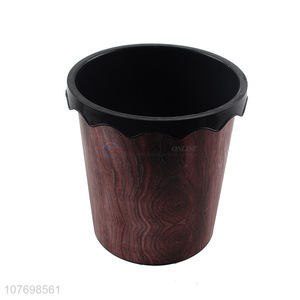 Creative Design Imitation Wood Garbage Bin Wastepaper Basket