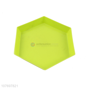 Creative Design Hexagonal Plate Plastic Fruit Plate