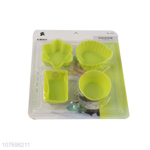 Hot Sale 8 Pieces Silicone Cake Mold Cupcake Mould Set