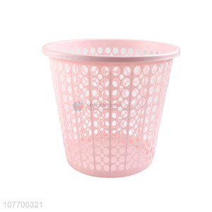 Wholesale plastic wastepaper basket with handles for household