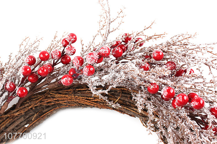 Good quality red berry Chiristmas wreath for front door decoration