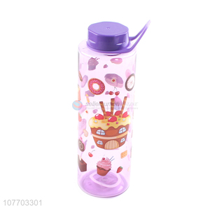 Preferred purple cartoon pattern bottle portable outdoor water cup