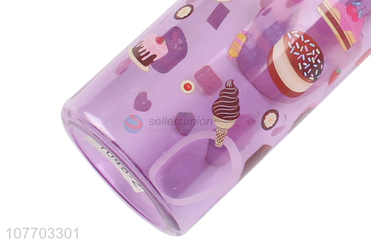 Preferred purple cartoon pattern bottle portable outdoor water cup