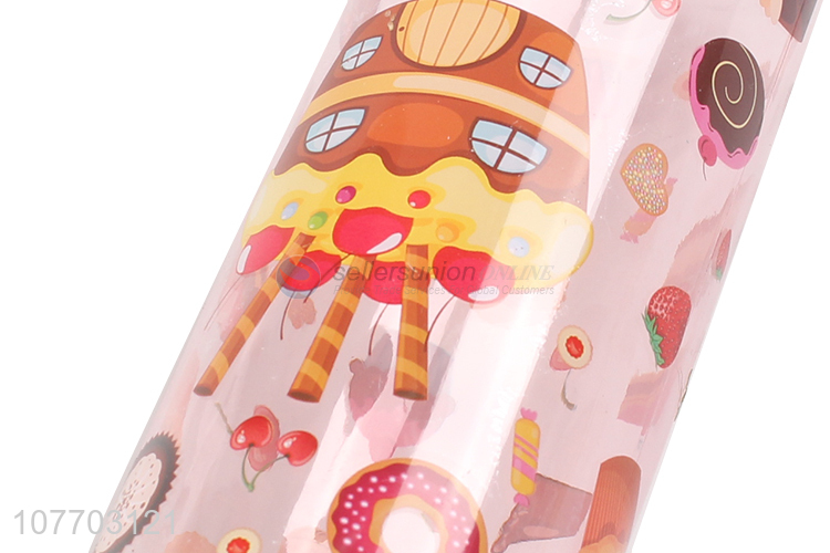 Wholesale pink cartoon water cup can carry water bottle