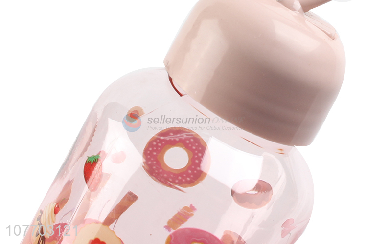 Wholesale pink cartoon water cup can carry water bottle